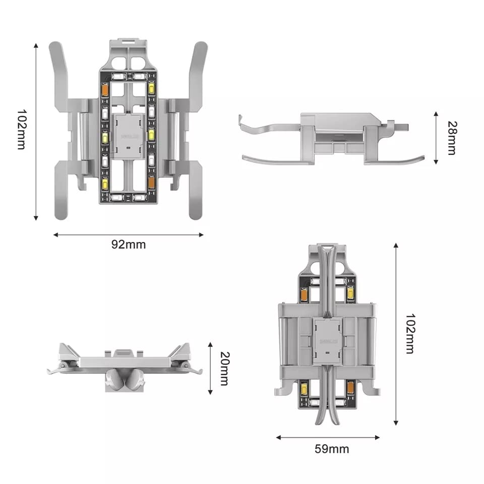 LED Landing Gear Height Extender for DJI Mini 3 Pro (view 4)