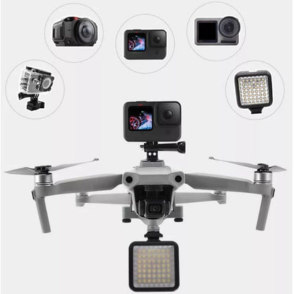 Multifunctional Camera Mount Compatible with DJI Mavic Air 2/ Air 2S Action Camera Mount Use with Gopro/ Insta360/ Searchlights/ W49 Led Lights GetZget