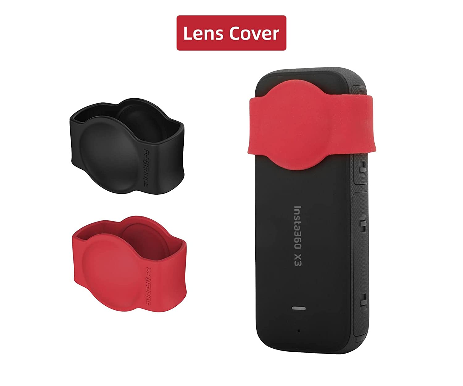 Silicone Cover for Camera Lens Compatible with Insta360 One X3 Lens Protective Accessories GetZget