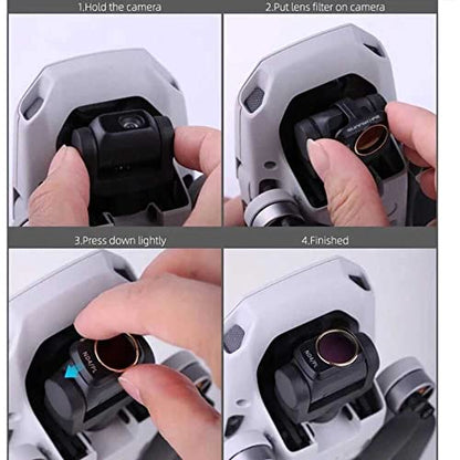 Sunnylife Filter for DJI Mavic Mini/Mini 2/ Mini SE Accessories ND Filters Set ND4+ND8+ND16+ND32