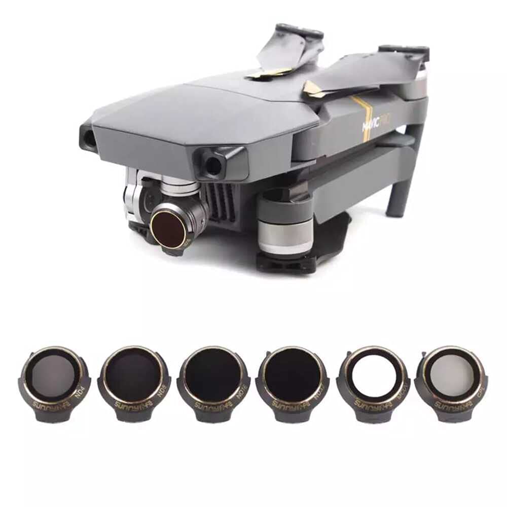 Sunnylife New Camera Lens Filters for DJI Mavic Pro Drone Accessories ND Filters 6 in 1 Set(MCUV, CPL, ND4, ND8, ND16, ND32) GetZget