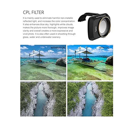 Filter Combo for DJI Mavic Mini/Mini 2/ Mini SE Accessories ND Filters Set MCUV+CPL+ND4+ND8+ND16+ND32[6 in 1 Set(ND+UV)] GetZget