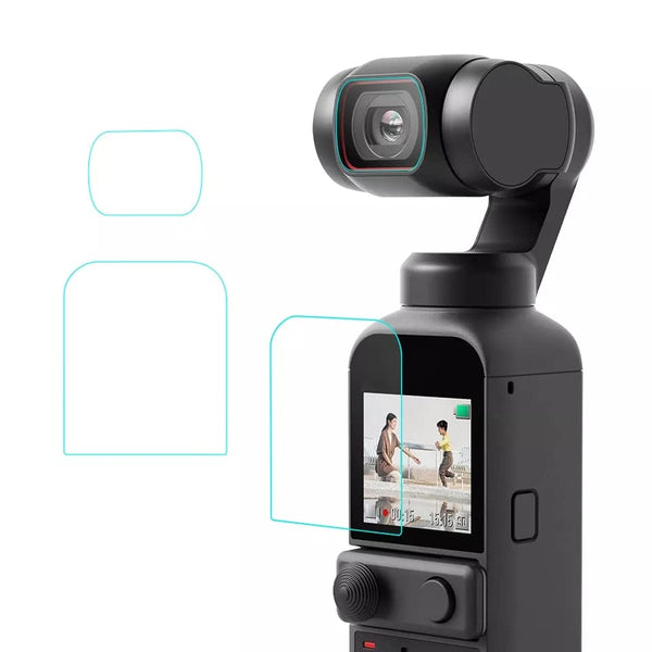 Camera and Screen Protector Films for Osmo Pocket / Pocket 2 (Pack of 2)