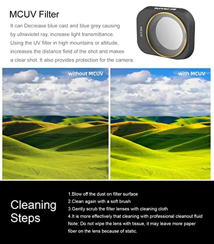 6-in-1 Filter Set for DJI Mini 3 / 3 Pro (MCUV, CPL, ND4, ND8, ND16, ND32) (view 7)