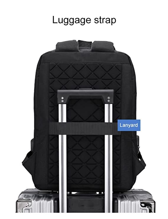 Laptop Carrying Case Bag Multipurpose Fashion Hard Case Backpack for School/ College/ Office With Charging Port & Number Lock GetZget