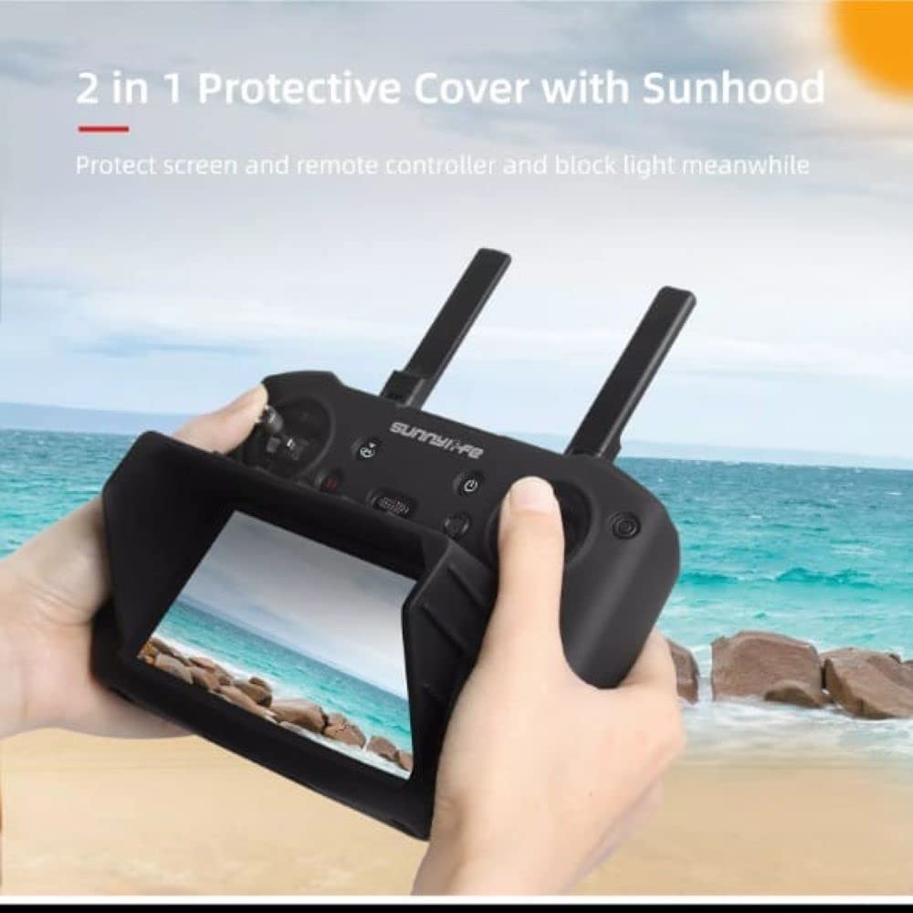 Sunnylife Silicone Cover with Sunshade Hood Compatible with DJI Smart Controller RC pro for DJI Mavic 3 GetZget