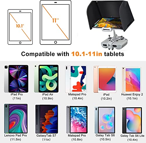 Tablet Sun Hood Sunshade For DJI Mini 2/Mavic Air 2/ Air 2S/ Mavic 3/ Controller Accessories for 10.1-11.5 inch Tablet(Tablet/iPad Hood) GetZget