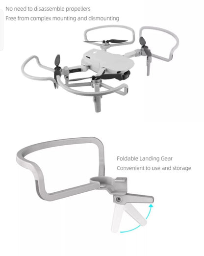 Props Guard For DJI Mavic Mini/Mini 2/ Mini SE Propeller Guard with Height Extender Built-in GetZget