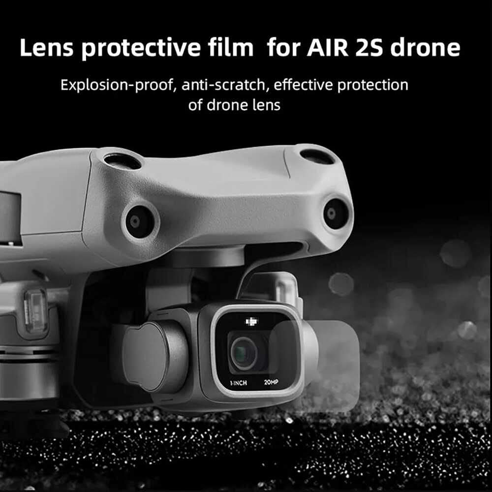 Scratch-Proof Tempered Glass for DJI Air 2S Gimbal Lens (2 Pieces) (view 6)