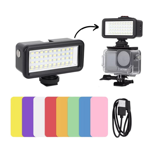 Waterproof Light for Action Camera/DSLR/Gimbals Universal GetZget
