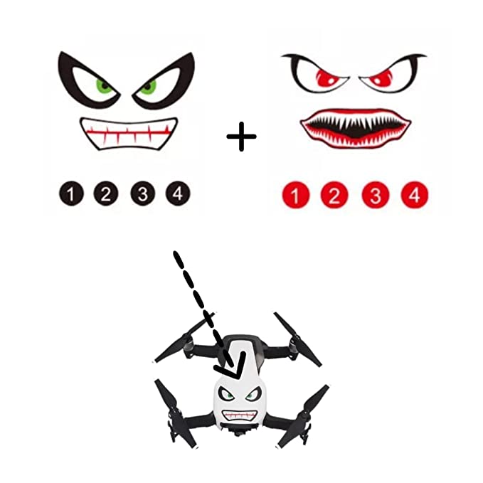 Stickers For Bird Attack Prevention for DJI Mavic 3 Classic / Mini 3 Pro/ Mini/ Mini 2/ Mavic 2 pro, Mobile Phone, Laptop (1 Pair) GetZget