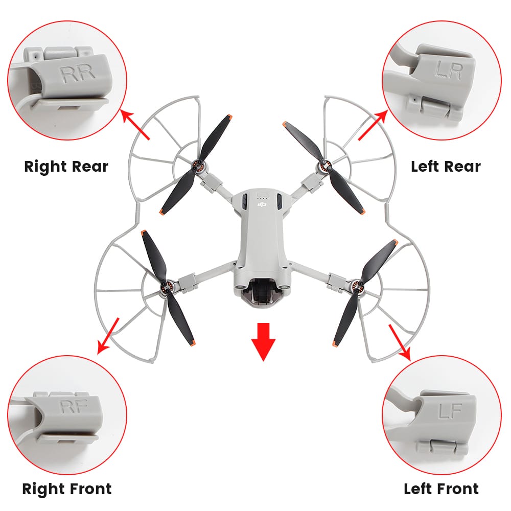 Upgraded Props guard For Dji mini 3 Pro Propeller Guard Protection Accessories GetZget