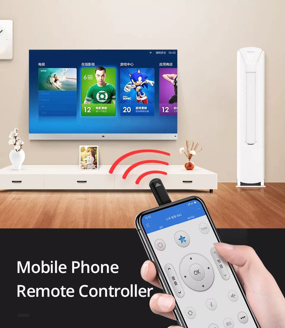 Mini Smartphone IR Remote Controller Adapter for Android Mobile Mini Infrared Universal Control All in One Air Conditioner/TV/DTH/DVD/STB GetZget