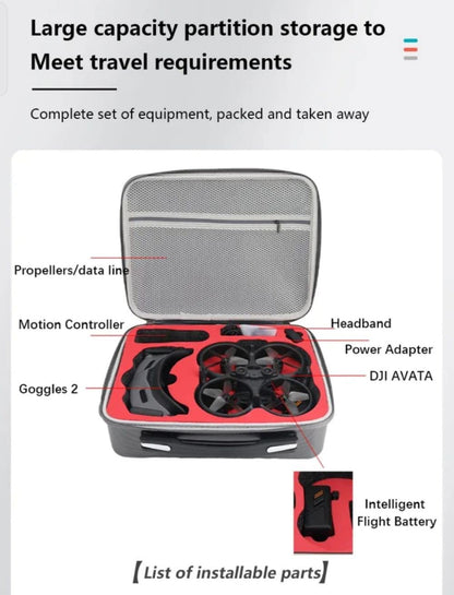 Carrying Case Bag for DJI Avata Semi Hard Suitcase