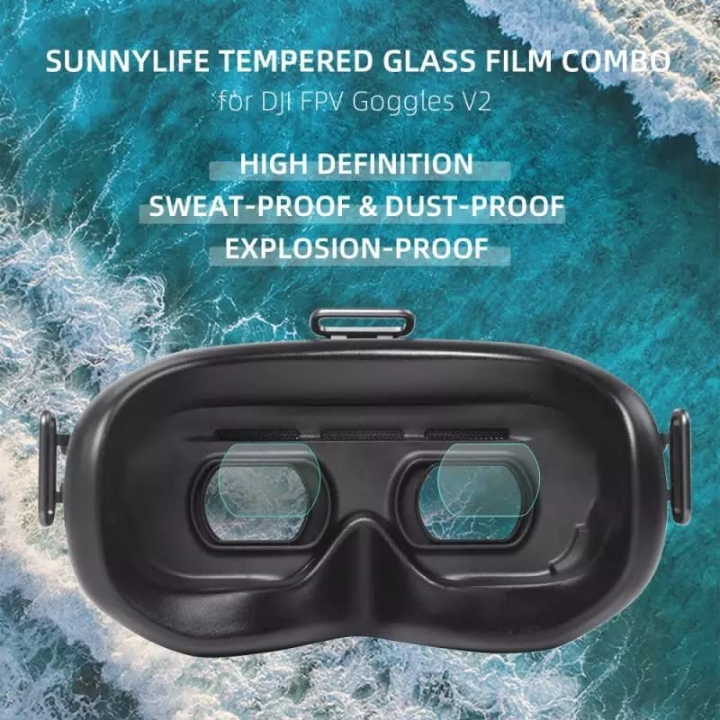 Tempered Glass Scratch Guard for DJI FPV Goggles V2 (view 9)