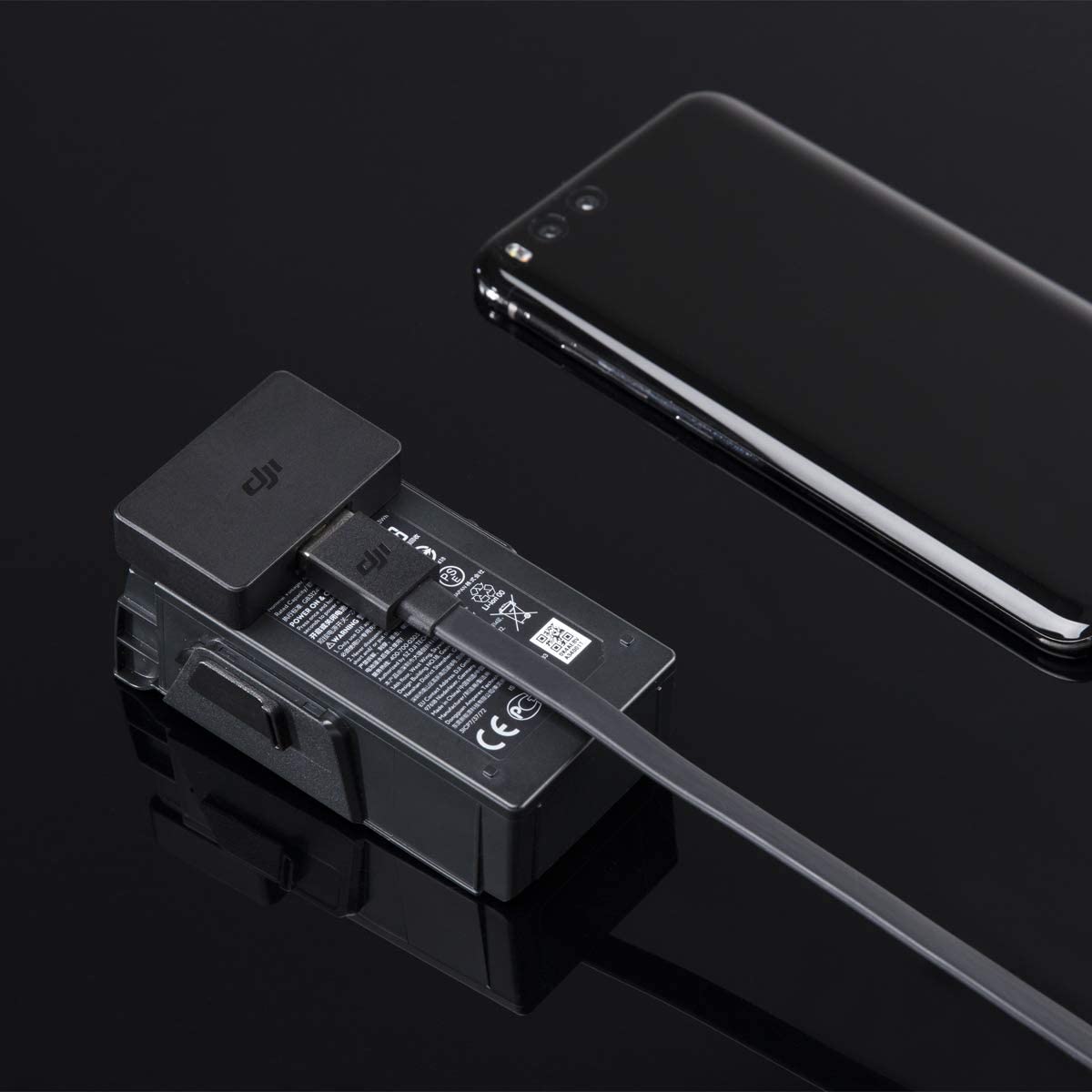 Battery to Power Bank Adapter for DJI Mavic Air, Part 5 (Black) (view 2)