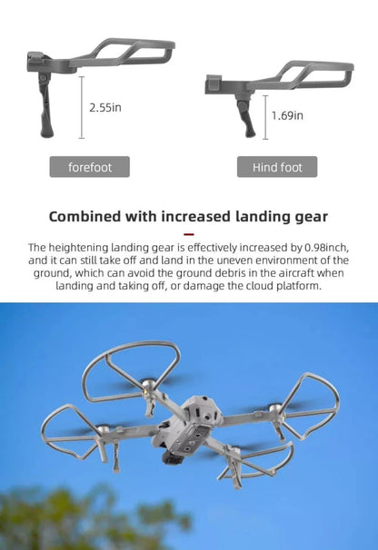 Propeller Guard For DJI Mavic Air 2/ Mavic Air 2S Propeller Guard with inbuilt Height Extender GetZget