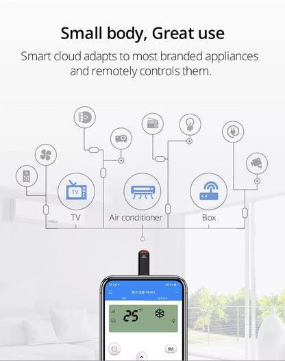 Mini Smartphone IR Remote Controller Adapter for Android Mobile Mini Infrared Universal Control All in One Air Conditioner/TV/DTH/DVD/STB GetZget