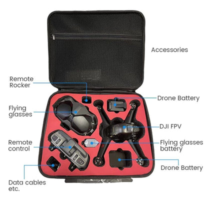 Carrying Case Bag For DJI FPV Combo Hard Shell Carry Case GetZget