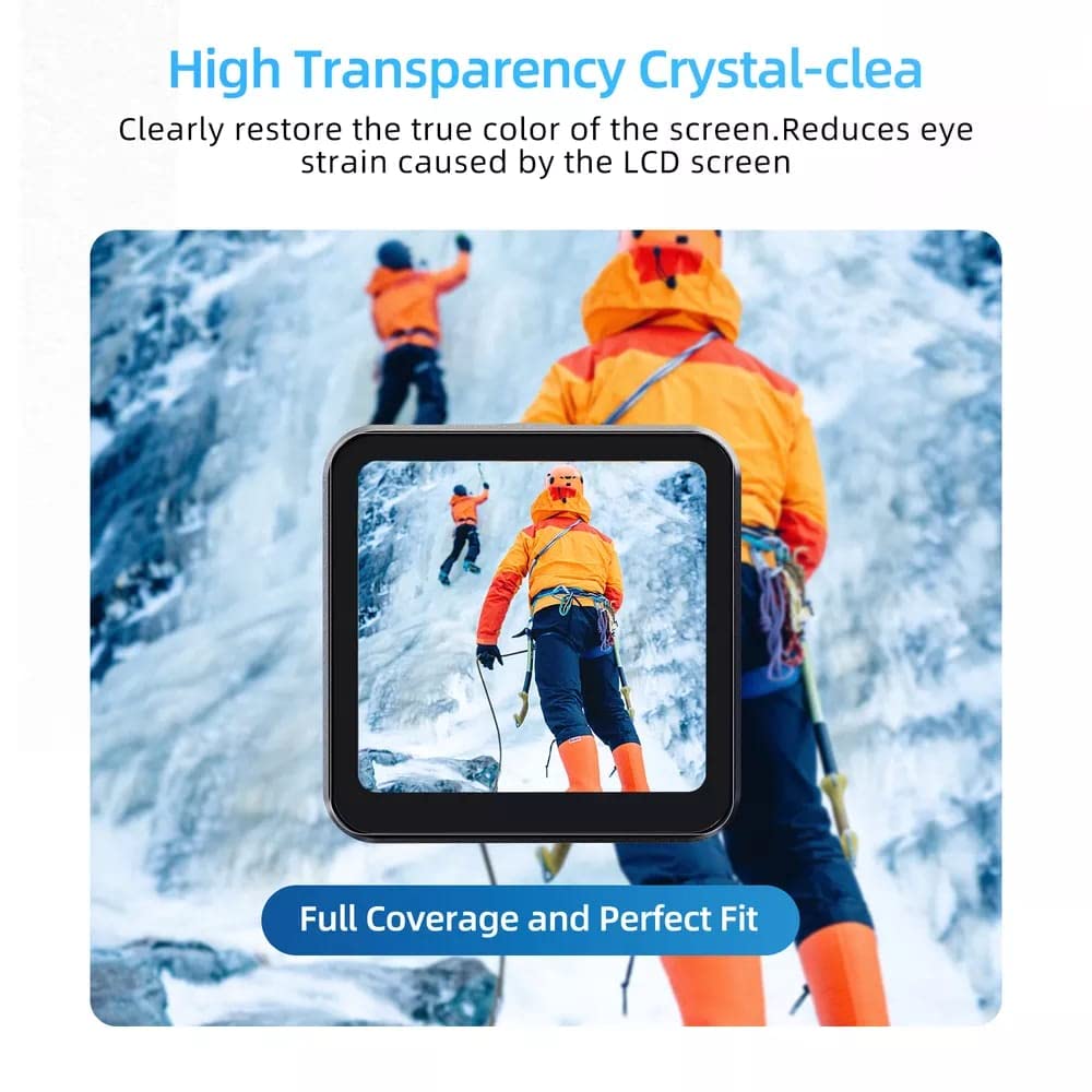 9H Tempered Glass Screen Protector for DJI Action 2 (2.5D, Pack of 2) (view 9)