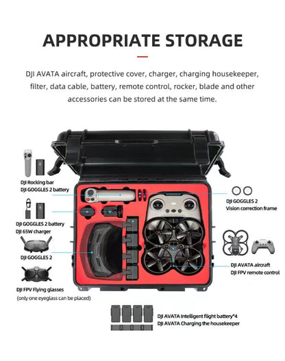  DJI Avata Carrying Case Bag  Super Hard Protective Shell Case 