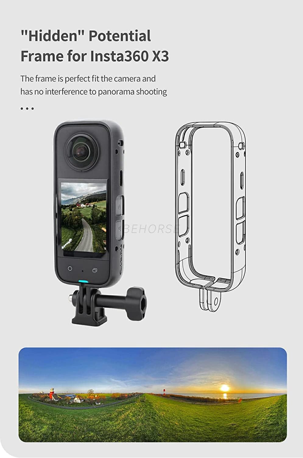 Protective Bracket for Insta360 One X3 Action Camera (view 9)