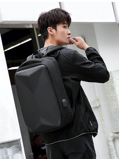 Laptop Carrying Case Bag For College/ Office/ Travel/ Outdoors Fashion Backpack With Charging Port & Number Lock GetZget