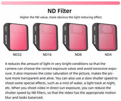 4 in 1 Nd Filters Set For DJI Mavic 3 Gimbal Camera Nd Filters Accessories GetZget