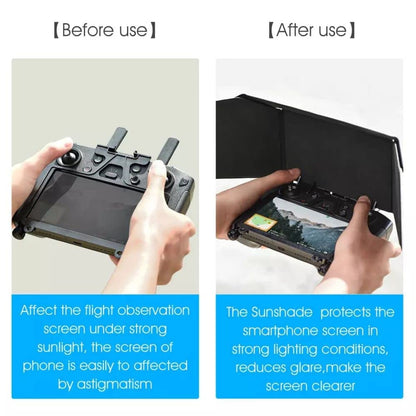 Foldable Sunshade Sunhood For DJI Smart Controller of DJI Mavic 2 pro, Mavic Air 2s, Mavic Air 2 Smart RC GetZget