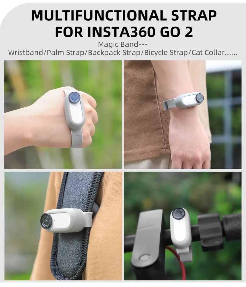 Go 2 Mount for Insta360 GO 2 Multi-use Adapter Strap Use with DJI Mini 3 Pro/Bike/Wrist/Bag Accessories GetZget