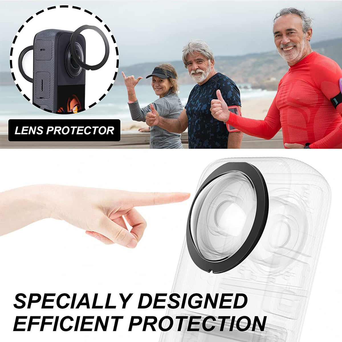 HD Hard Film Lens Guard for Insta360 One X3 (view 8)