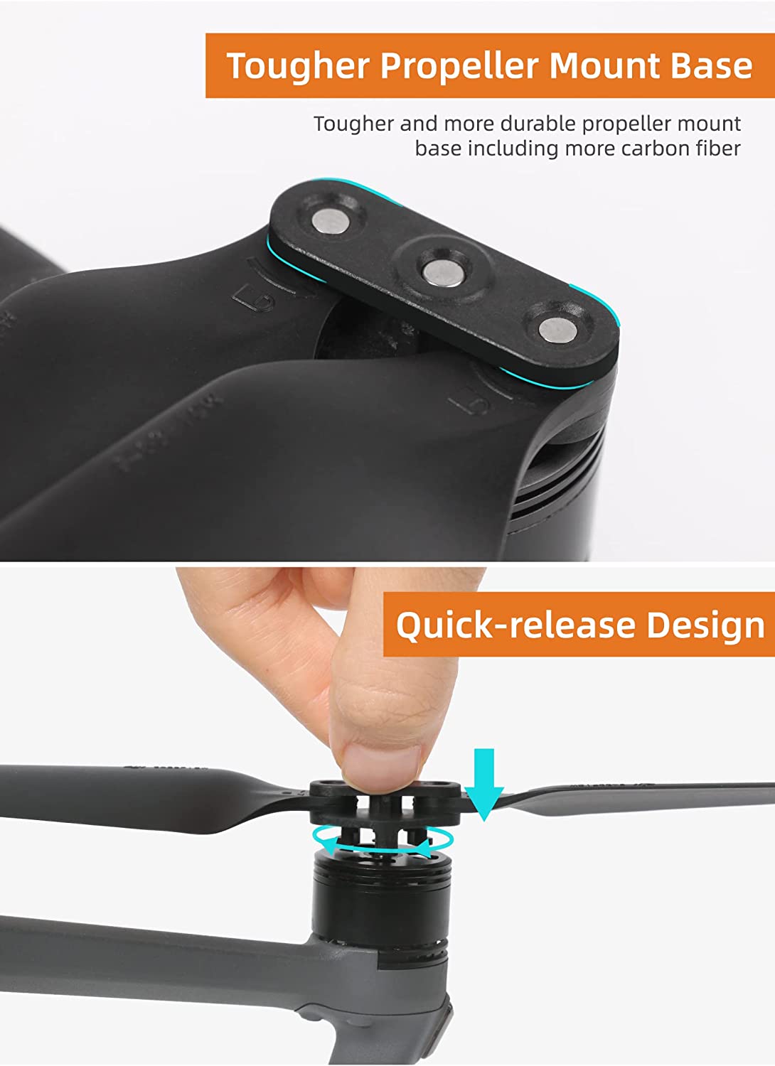 Low-Noise Propellers for DJI Mavic 3, 3 Pro and 3 Classic (Full Set) (view 4)