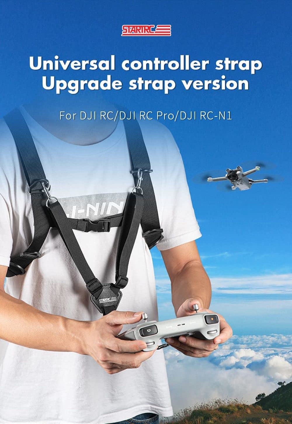 Remote Neck Strap for DJI Flip, Neo, Mini 4 Pro, Air 3 / 3S, Mavic 3 (view 5)