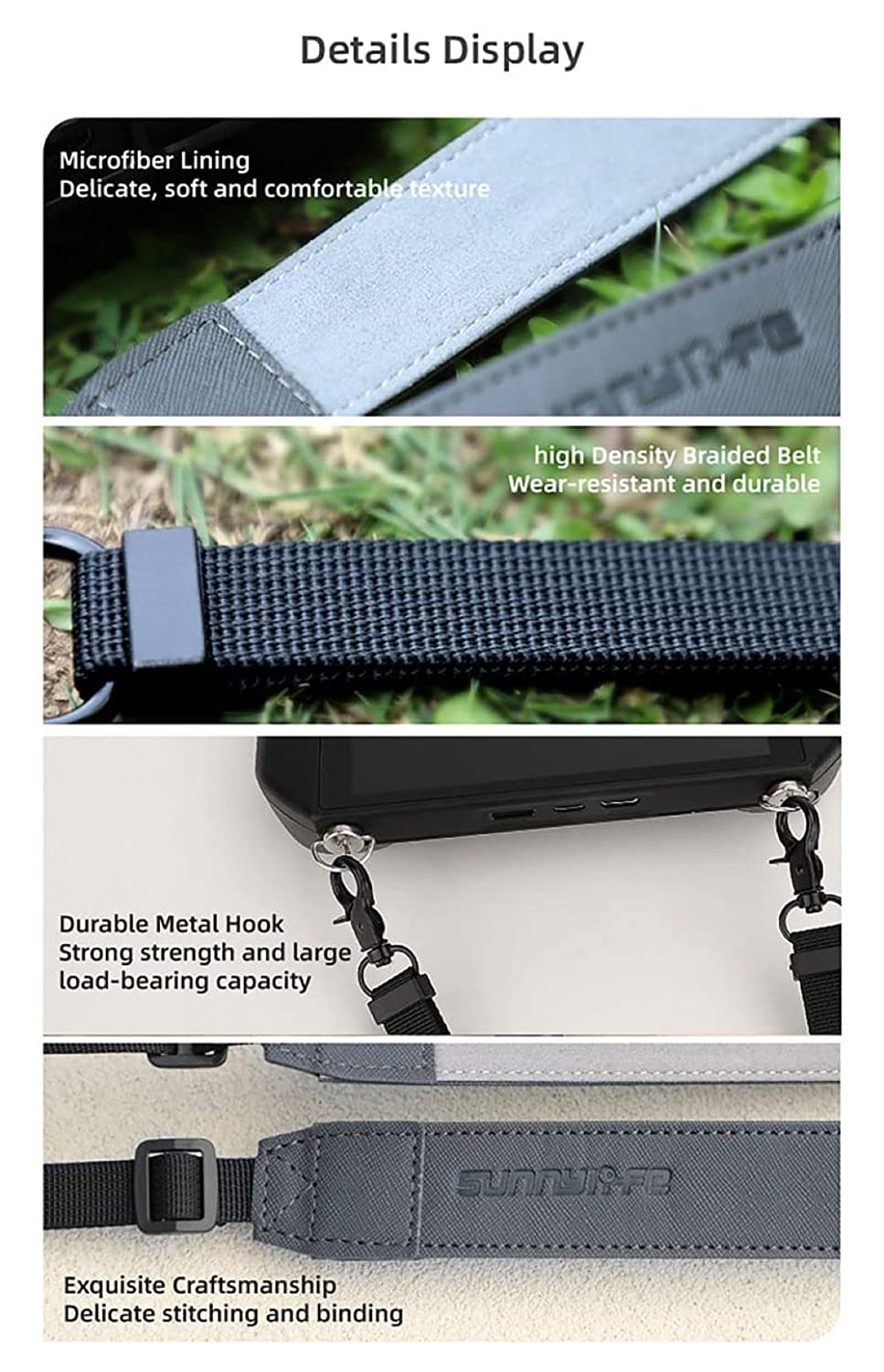 Neck Strap for DJI RC / RC 2 Remote (Avata 360, Mini 3/4 Pro, Air 3/3S) (view 5)