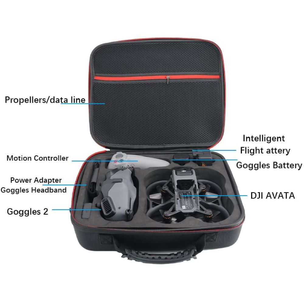 Carrying Case Soft PU Shoulder Bag for DJI Avata Travel Accessories GetZget